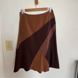 Vintage Harold’s Brown Faux Suede Skirt